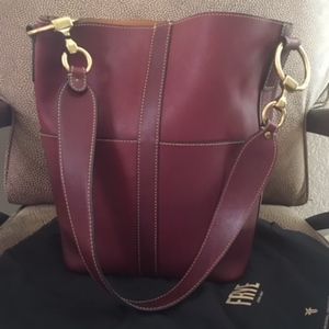 Frye Ilana Harness Bucket Hobo, Wine Color